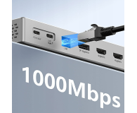 Zenwire Stacja Dokująca Hub USB-C HDMI 4K 60Hz Display Port USB SD - 1604632 - zdjęcie 2